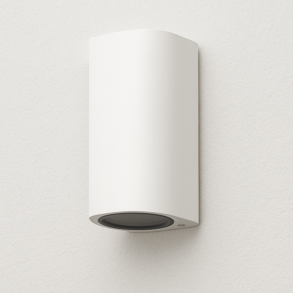 Aplique Cilíndrico de exterior Blanco Bidireccional