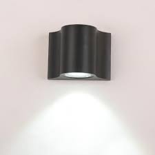 Aplique Cilíndrico de exterior - Negro Unidireccional