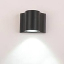 Aplique Cilíndrico de exterior - Negro Unidireccional
