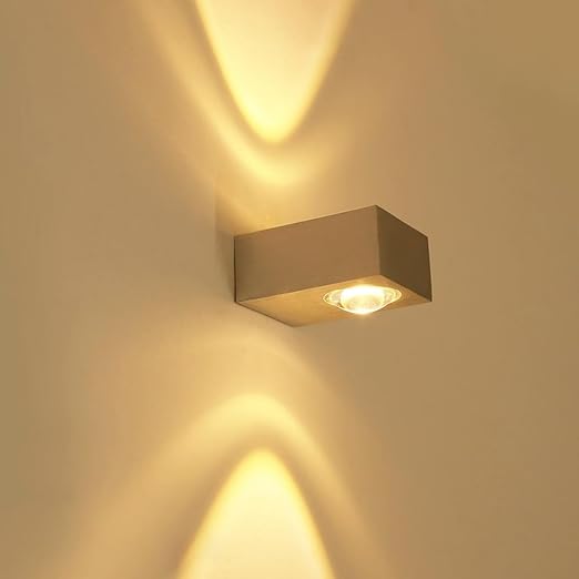 Aplique Cuadrado de exterior Acarea - Blanco Bidireccional 