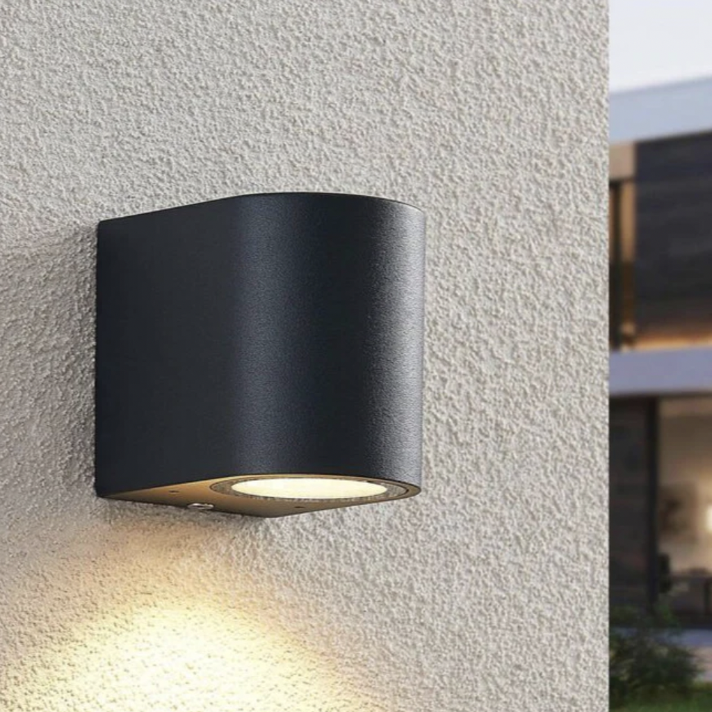 Aplique Cilíndrico de exterior Negro para GU10 Unidireccional