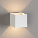 Aplique Cubo de exterior Blanco 2*3W Luz Cálida Bidireccional