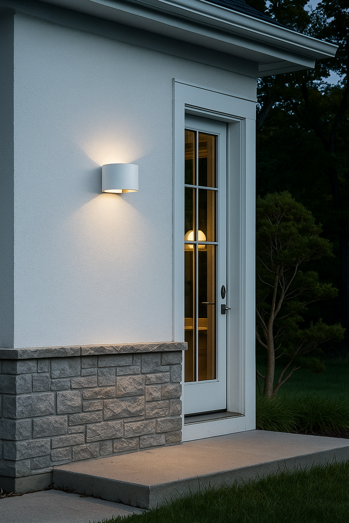 Aplique de exterior Blanco 6W Luz Cálida Bidireccional