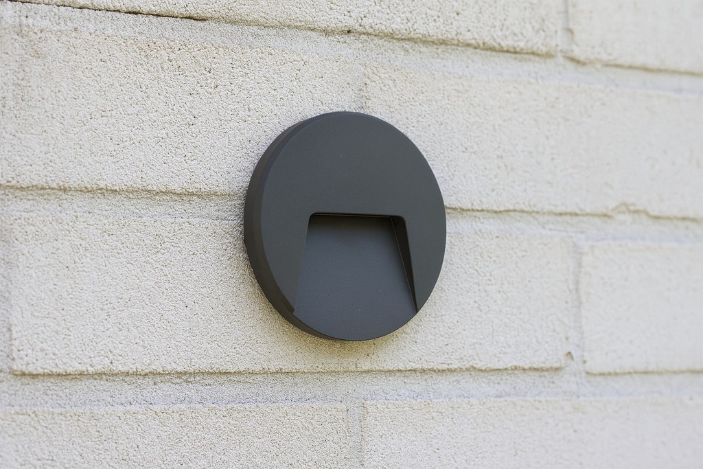 Aplique Tipo Baliza 3W Luz Cálida para exterior