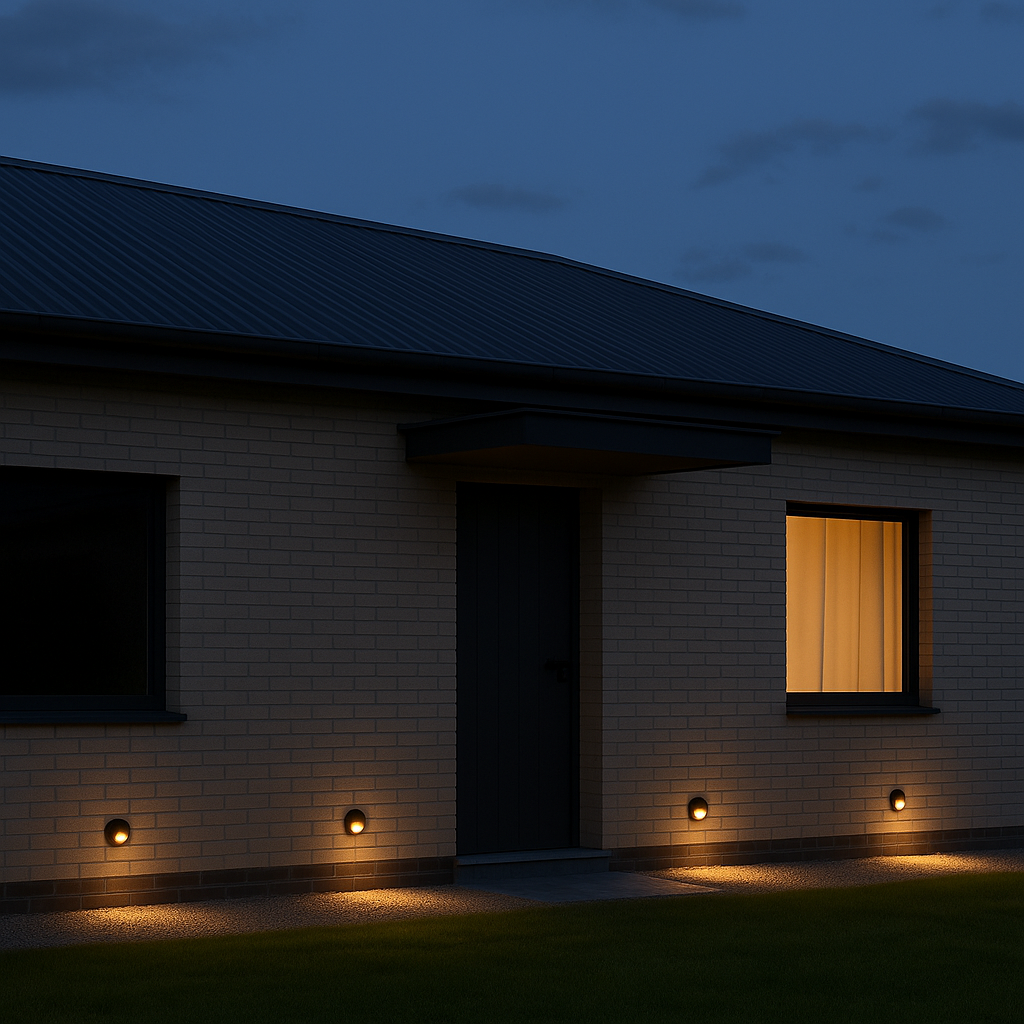 Aplique Tipo Baliza 3W Luz Cálida para exterior