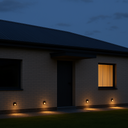 Aplique Tipo Baliza 3W Luz Cálida para exterior