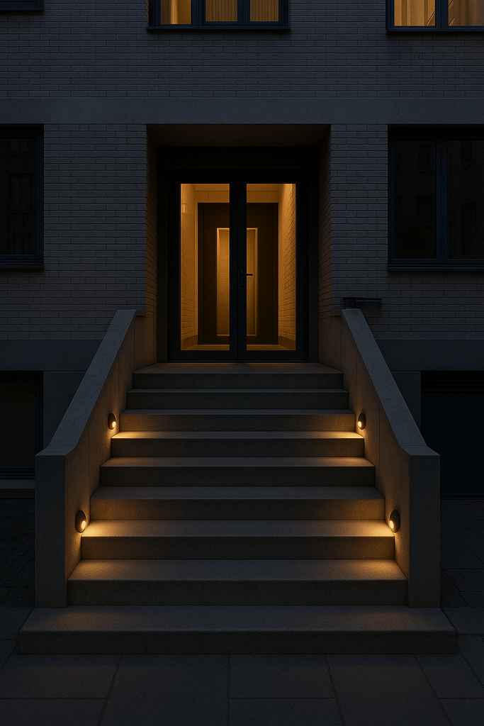 Aplique Tipo Baliza 3W Luz Cálida para exterior