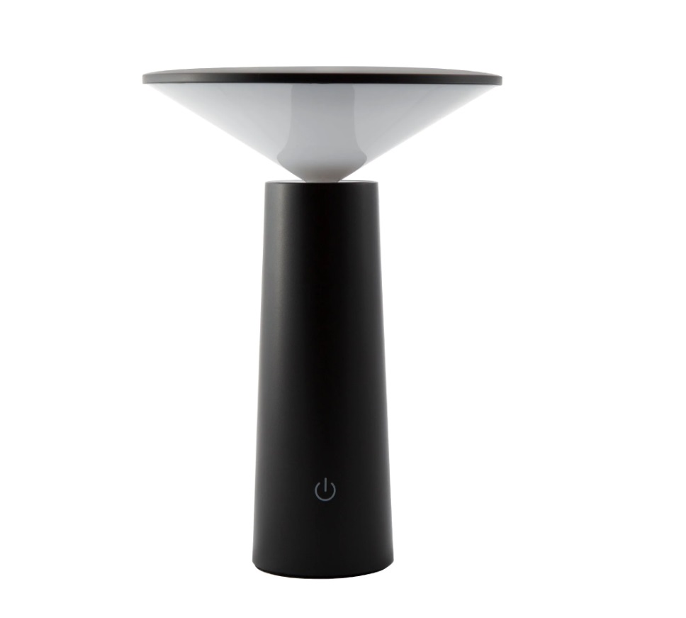 Luminaria Recargable Táctil 4W Dimeable Negra