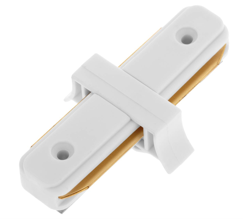Accesorio conector doble para Riel Blanco