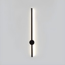 Aplique de pared Lineal Indirecta Negra 60cm