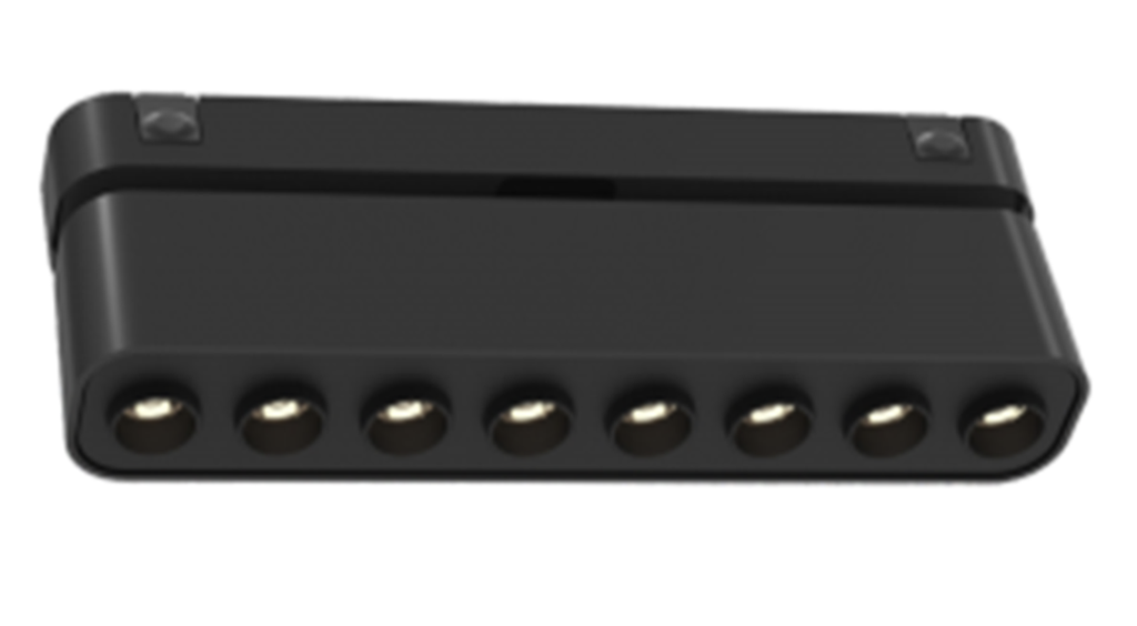 Luminaria Slim Direccionable para Riel 15W Luz Cálida Negra