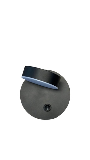 [6733] Aplique de Pared 7W Negro con Interruptor de Encendido