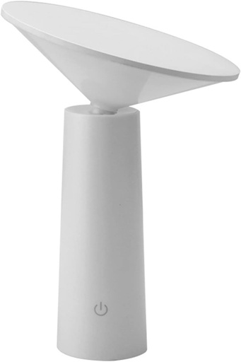 [8009W] Luminaria Recargable Táctil Blanca USB 3000-6500K