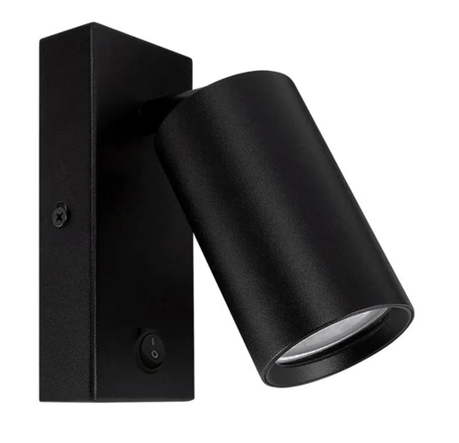 [ADLP010N] Aplique de Pared Negro con Interruptor de Encendido