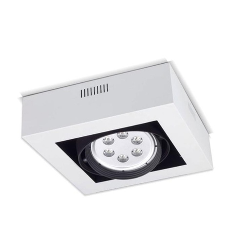 [APCHCUAR111] Aplique de adosar Cuadrado para AR111 - Blanco