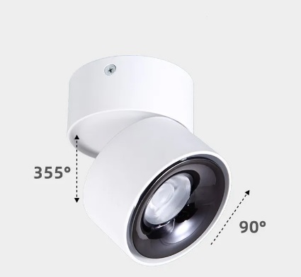 [APDIRB] Aplique para Techo Blanco 12W Cálido Direccionable