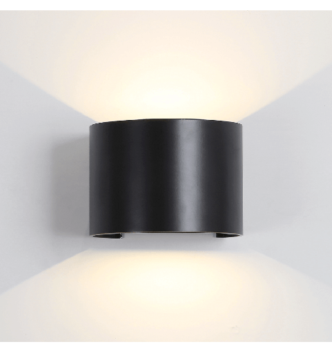 [APEXT6C] Aplique de exterior Carla - Negro Bidireccional