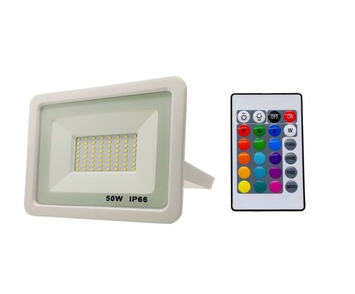 [DS-XX-50RGB] Foco sin Driver Blanco 50W 230v RGB