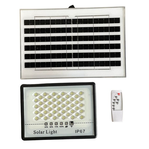 [FLSOL100WF] Foco Plano de 100W con Panel Solar