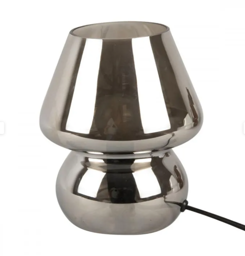 [LAMPG23] Luminaria de mesa tipo Hongo de Vidrio Gris