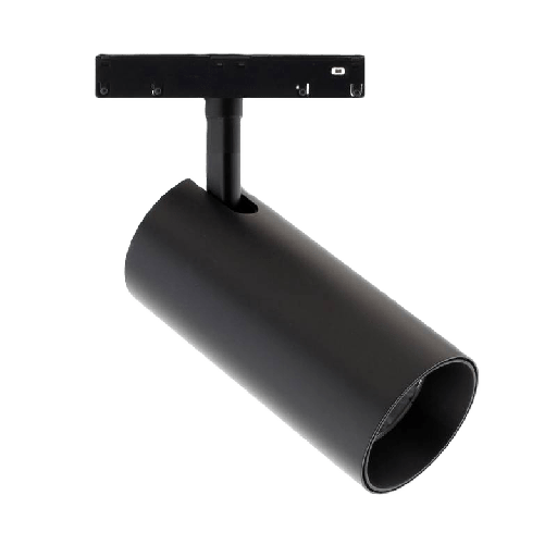 [MGSPOT12WC] Luminaria Spot Imantada para Riel 12W Luz Cálida Negro