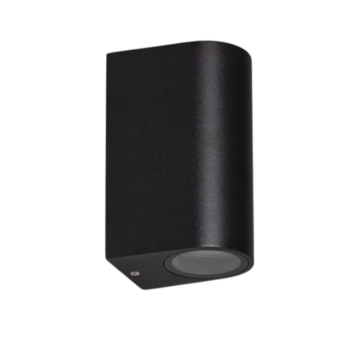 [MK-F495-2AB] Aplique Cilíndrico de exterior Negro para GU10 Bidireccional