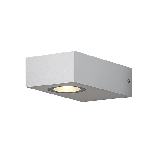 [MK-F819-2] Aplique Cuadrado de exterior Blanco 2*3W Luz Cálida Bidireccional