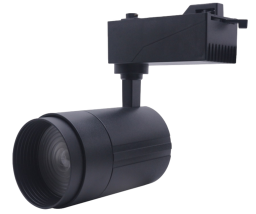 [RLSPOT35SCD] Spot Multifocal Negro para riel 35W Luz Neutra DIMMER