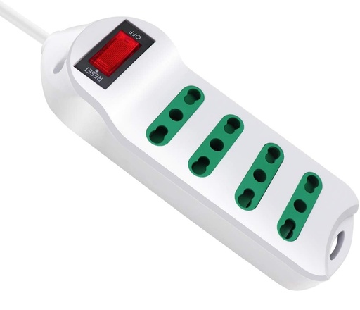 [SL2714] Alargue de 4 tomas de 10A con interruptor de encendido